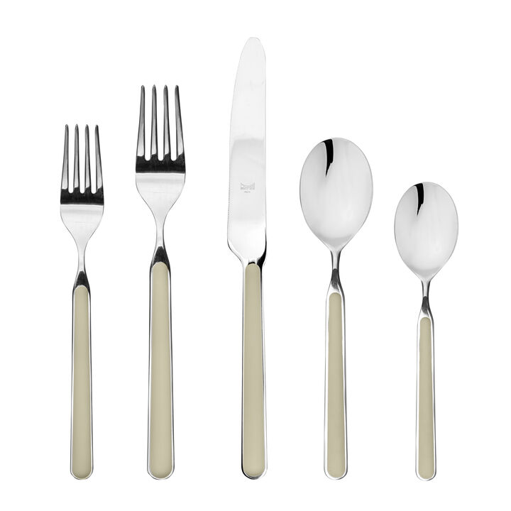 Fantasia 20-Piece Flatware Set in Turtle Dove