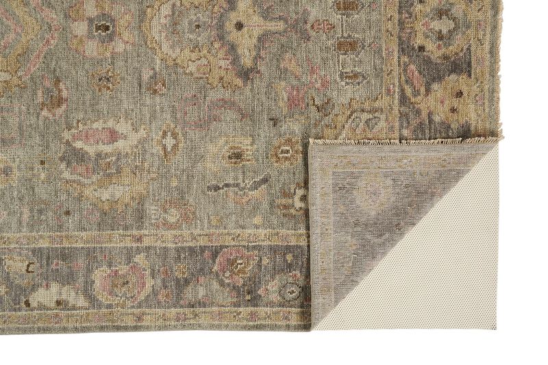 Carrington 6504F Gray/Gold/Pink 9'6" x 13'6" Rug