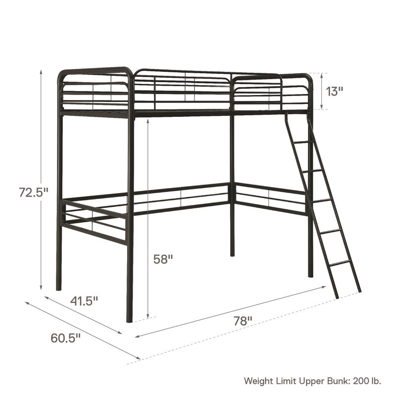 Tiana Metal Loft Bed