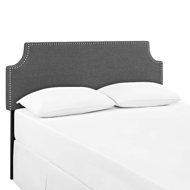 Modway - Laura King Upholstered Fabric Headboard Gray