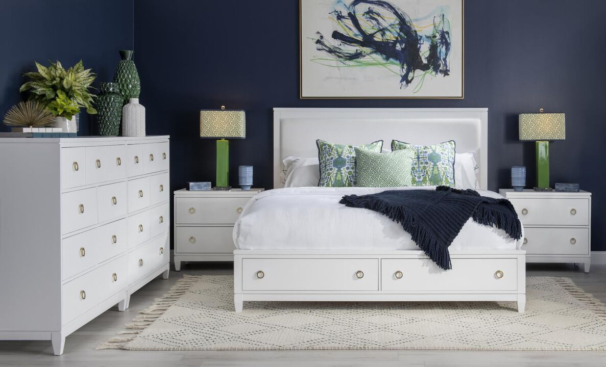 Summerland Upholstered Ca King Bed w/ Storage