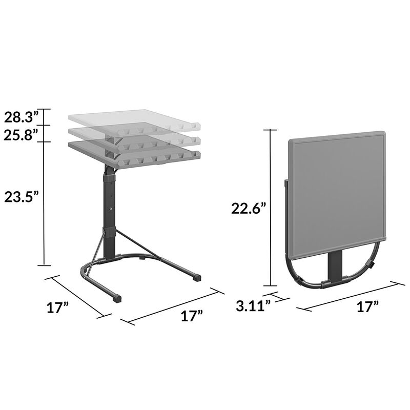 Multi-Functional Personal Folding Activity Table with Adjustable Height