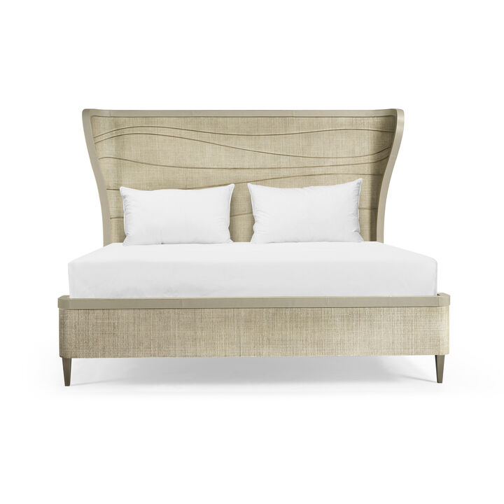 Seiche Woven Wing Wave King Bed