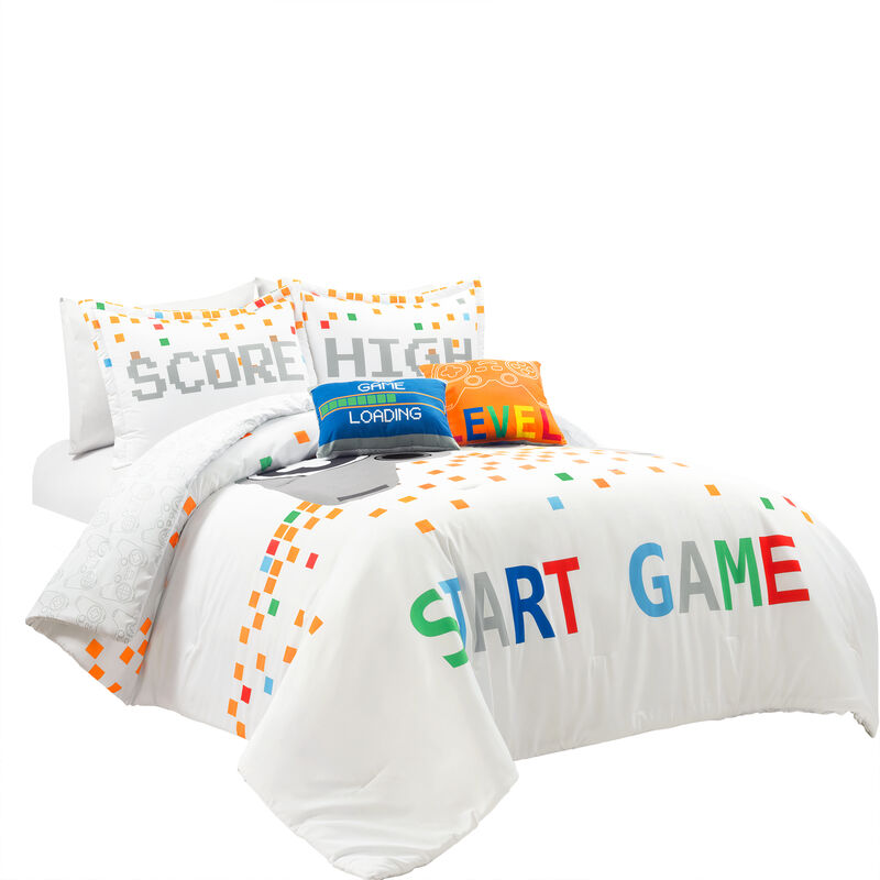 Video Games Reversible Oversized Comforter 5-Pc Set
