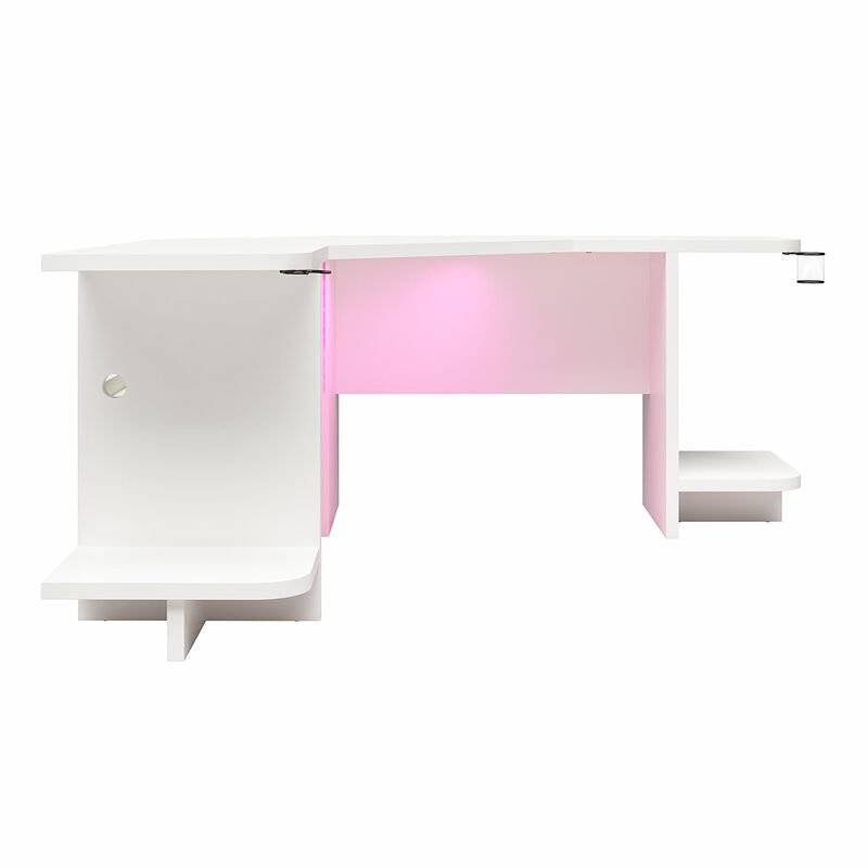 Mod Corner Gaming Desk with LED Light Kit