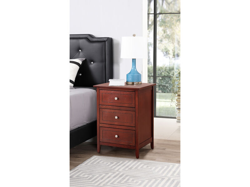 Daniel 3-Drawer Nightstand (25 in. H x 15 in. W x 19 in. D)