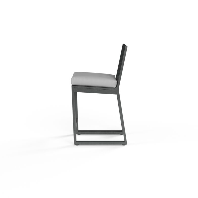 Redondo Barstool in Cast Silver, No Welt