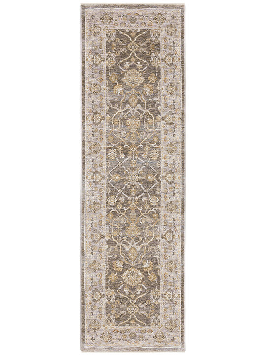 Maharaja 2'3" x 7'6" Grey Rug