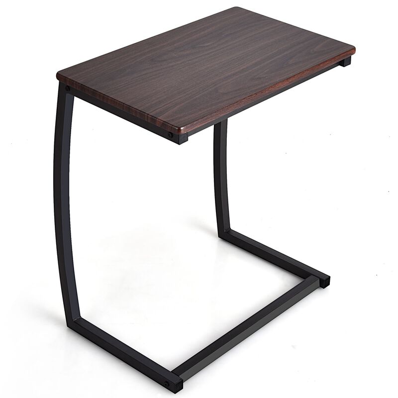Steel Frame C-shaped Sofa Side End Table-Coffee