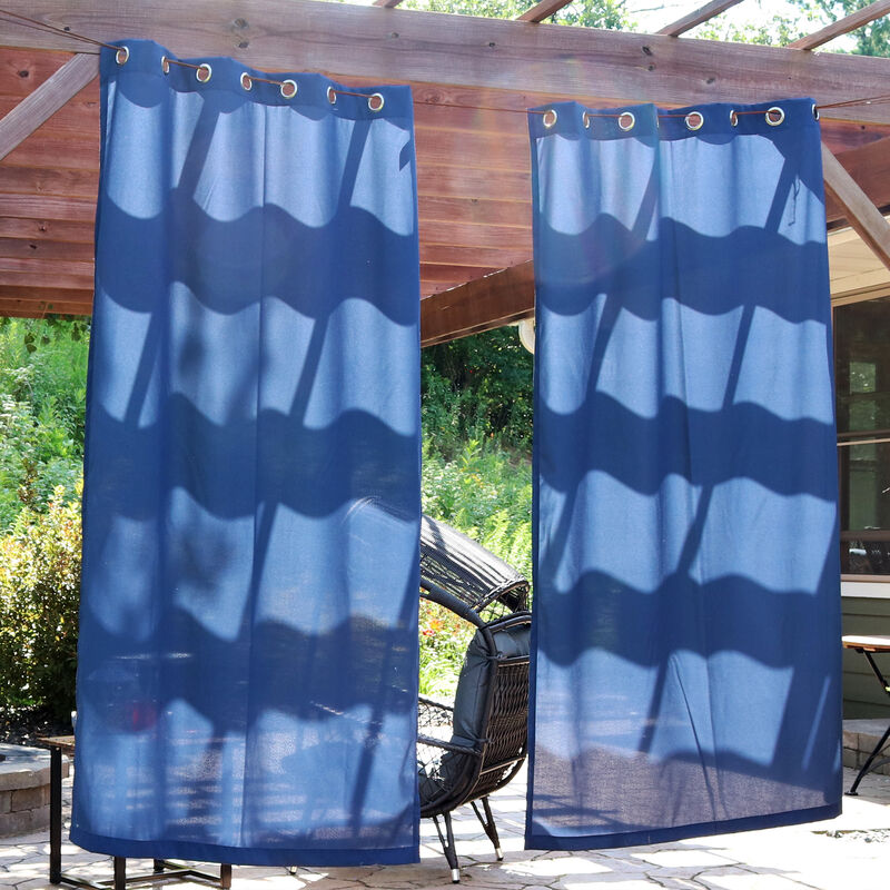 Sunnydaze Modern Outdoor Curtain Panel - 52 in x 96 in