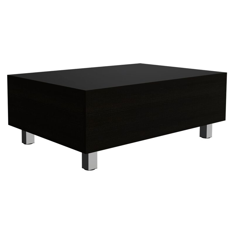 Gambia Lift Top Coffee Table, Four Legs -White