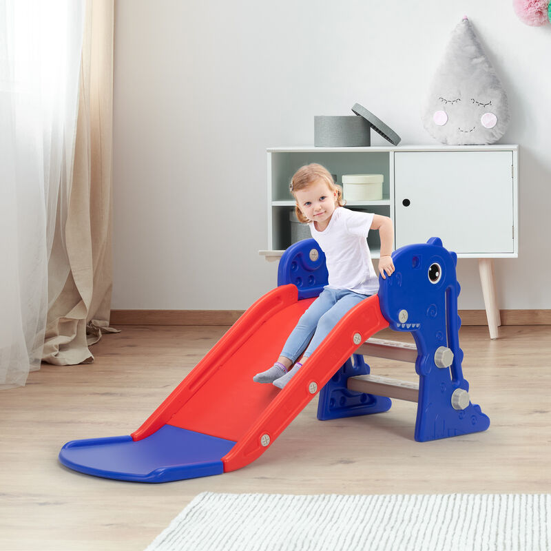 3 in 1 Folding Toddler Large Slide with Climbing Ladder