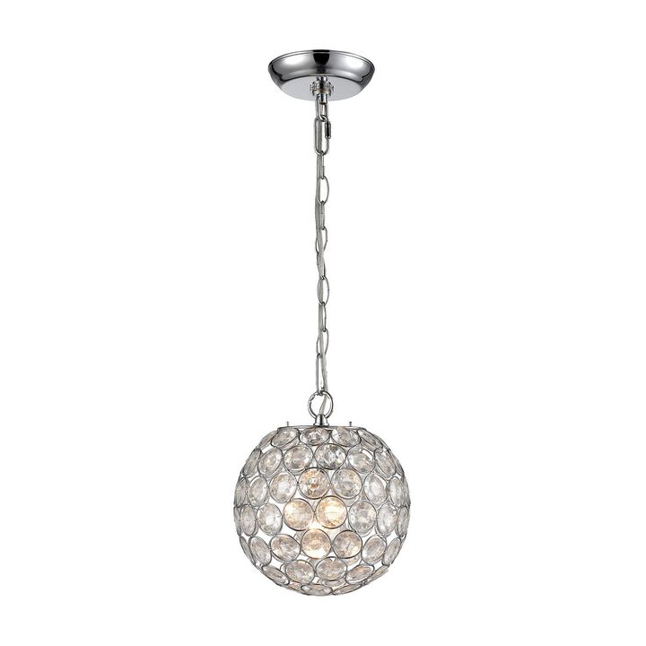 9" Clear 1-Light  Luminary Mini Pendant