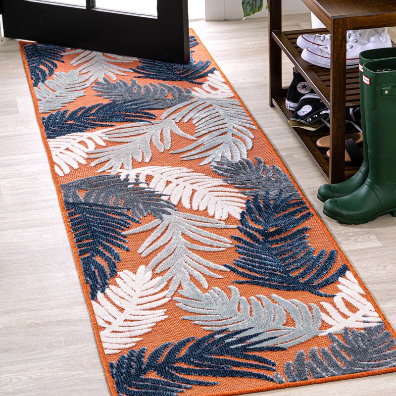 Montego High-Low Tropical Palm Area Rug