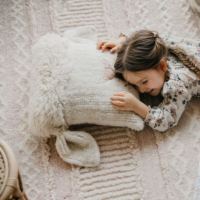 Woolable cushion Pink Nose Sheep