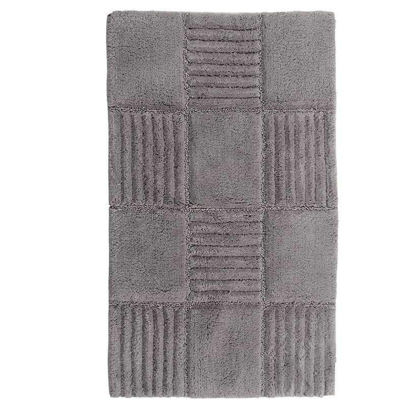 Knightsbridge Chakkar Board 220 GSF Non Skid Back Bath Rug 21 x 34 - White