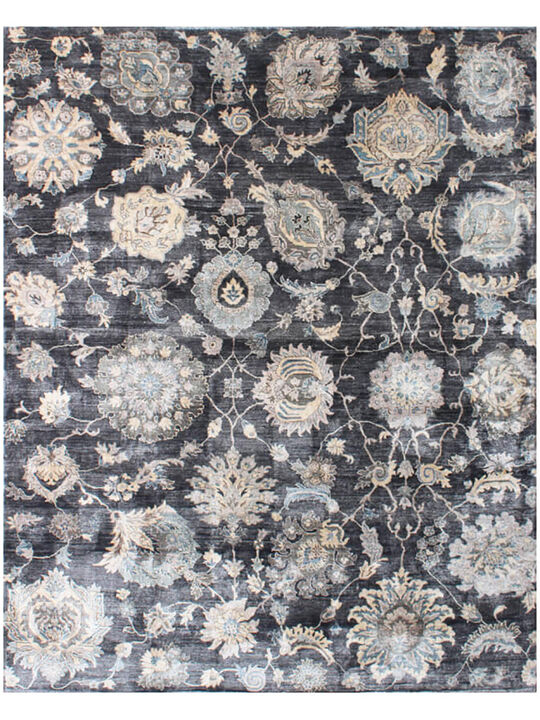 Sophia SOP740184 Charcoal 10" x 14" Rug