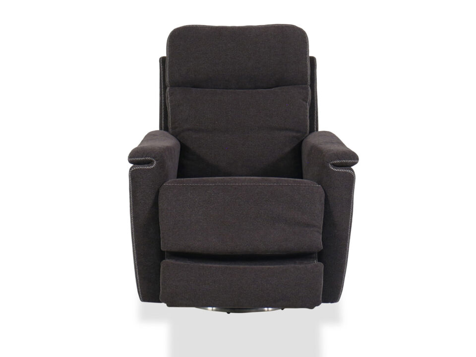 Charcoal Power Swivel Recliner