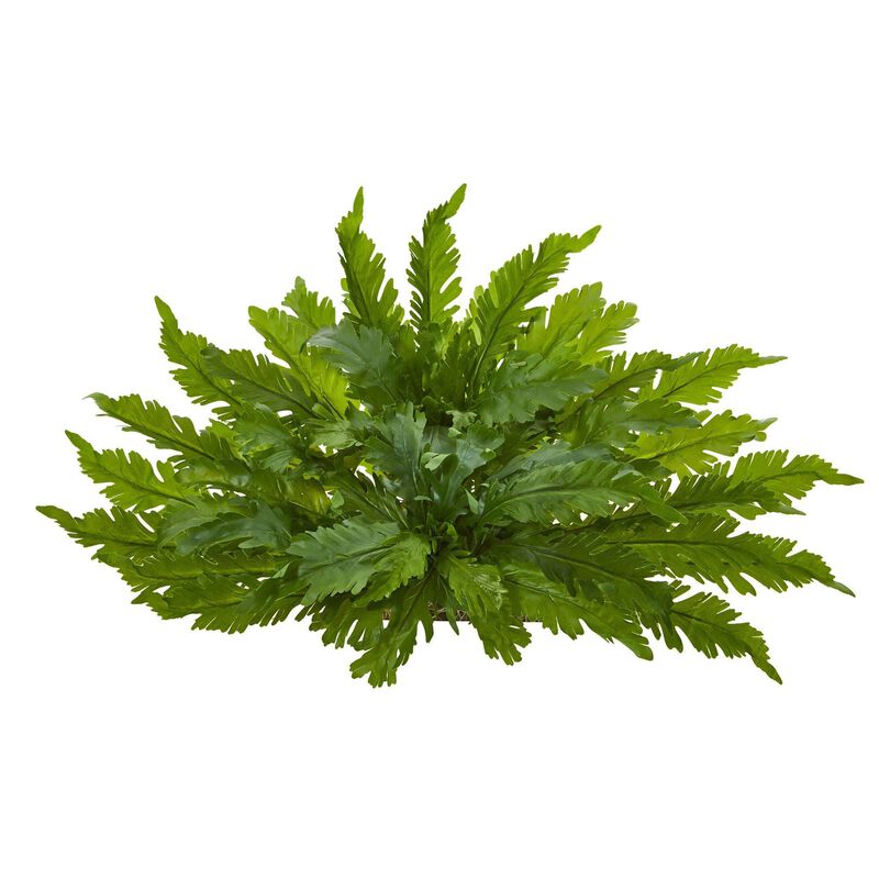 Nearly Natural 26-in Fern Artificial Ledge Plant