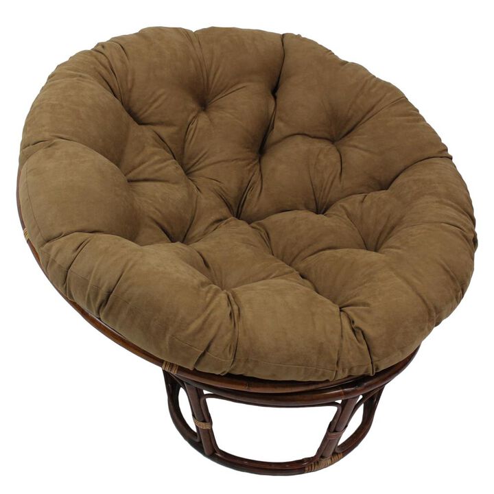 Blazing Needles 52-inch Solid Microsuede Papasan Cushion (Fits 50-inch Papasan Frame)  93302-52-MS-CM