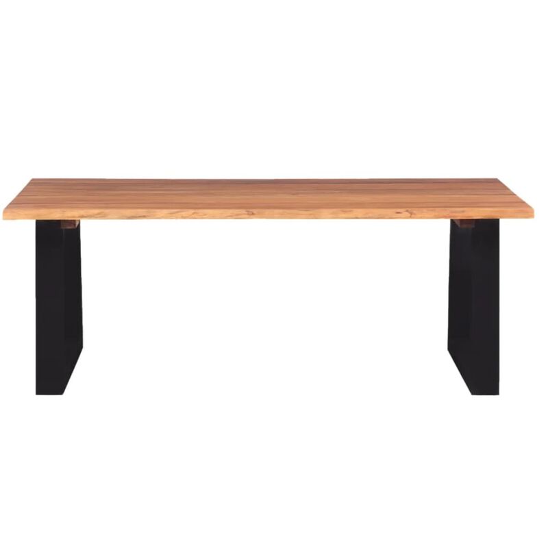 vidaXL Coffee Table Solid Acacia Wood 43.3"x23.6"x15.7"