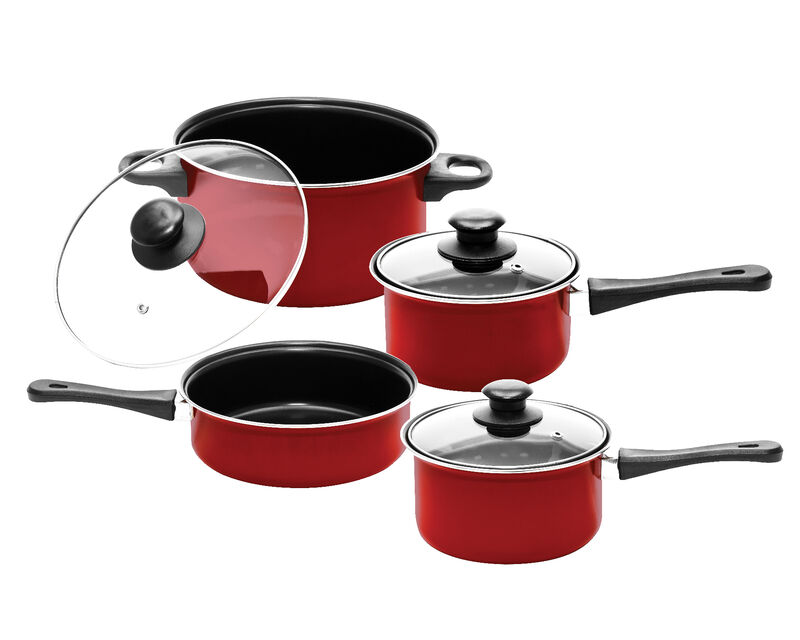 7 Piece Carbon Steel Nonstick Petite Cookware Set