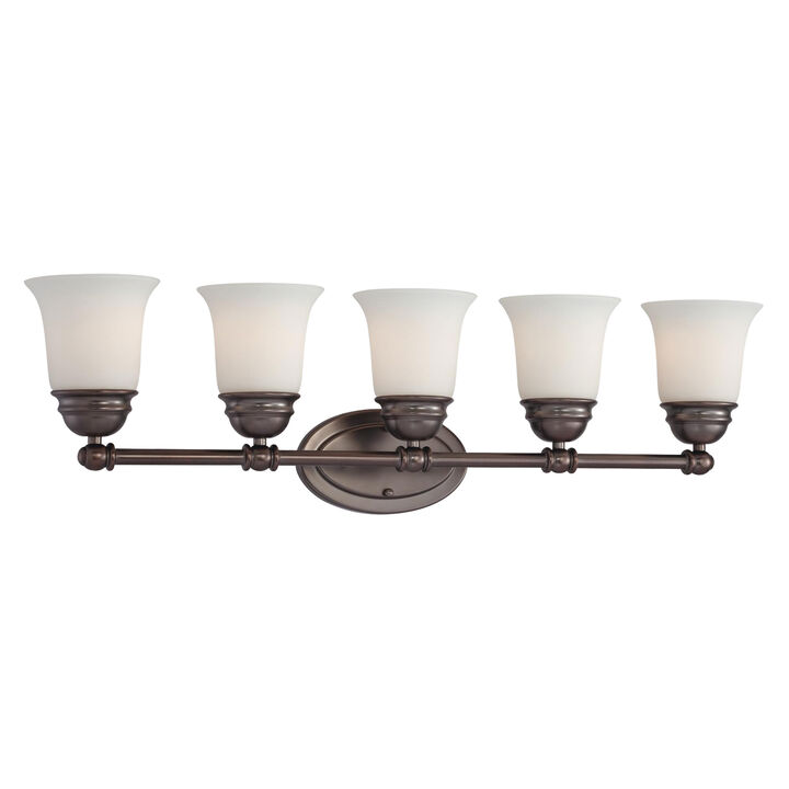 Bella 31'' Wide 5-Light Bronze Vanity Light