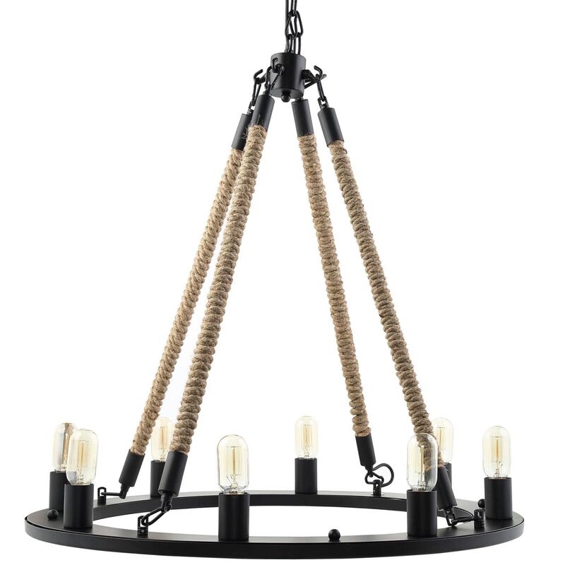 Modway EEI-1574 Modway Encircle Chandelier, 31.5" x 31.5" x 31.5", Black