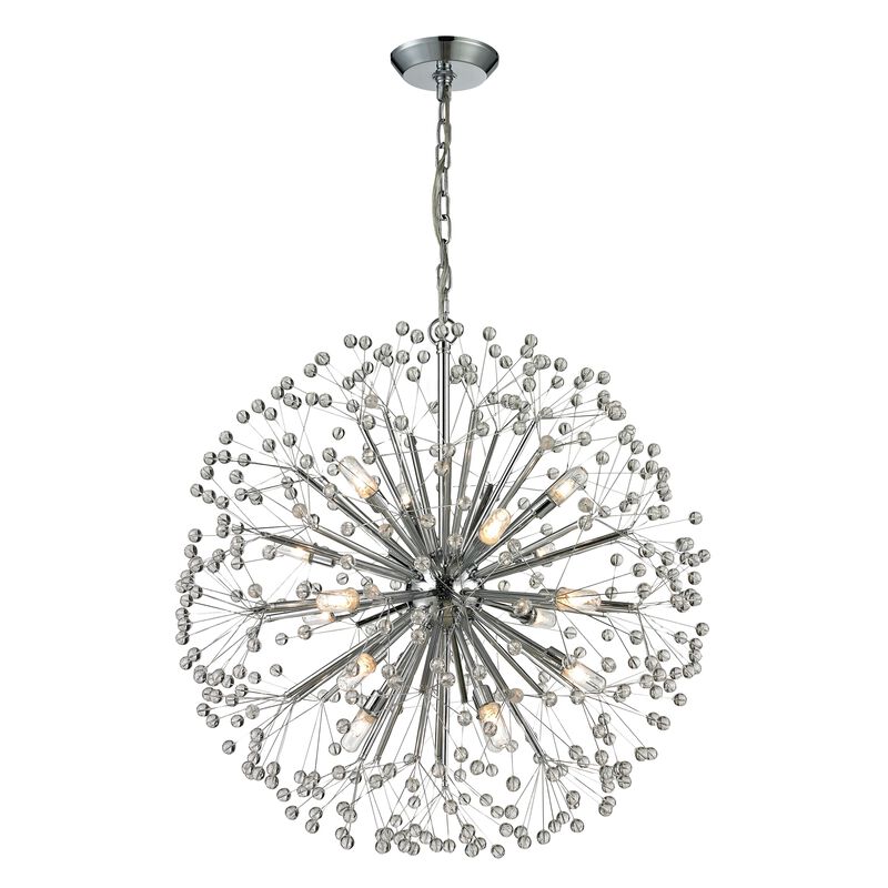 Starburst 27'' Wide 16-Light Chandelier