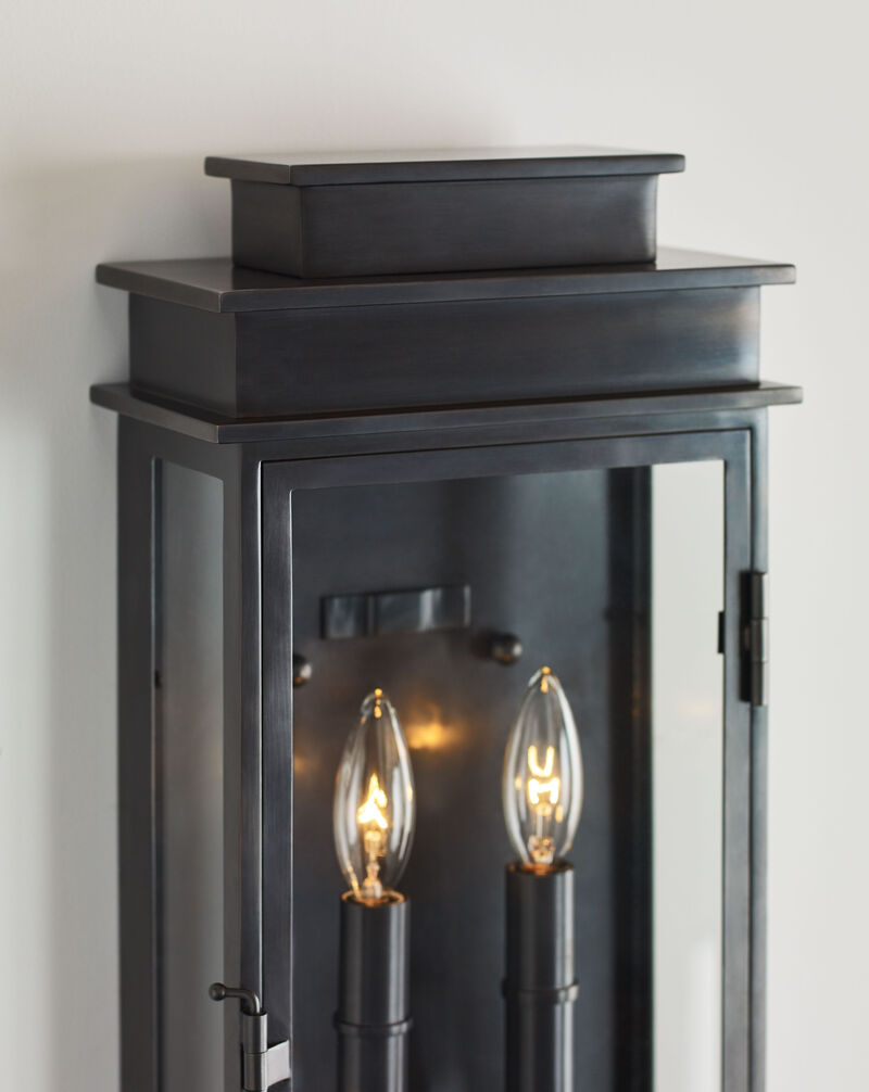 Linear Lantern Tall in Bronze