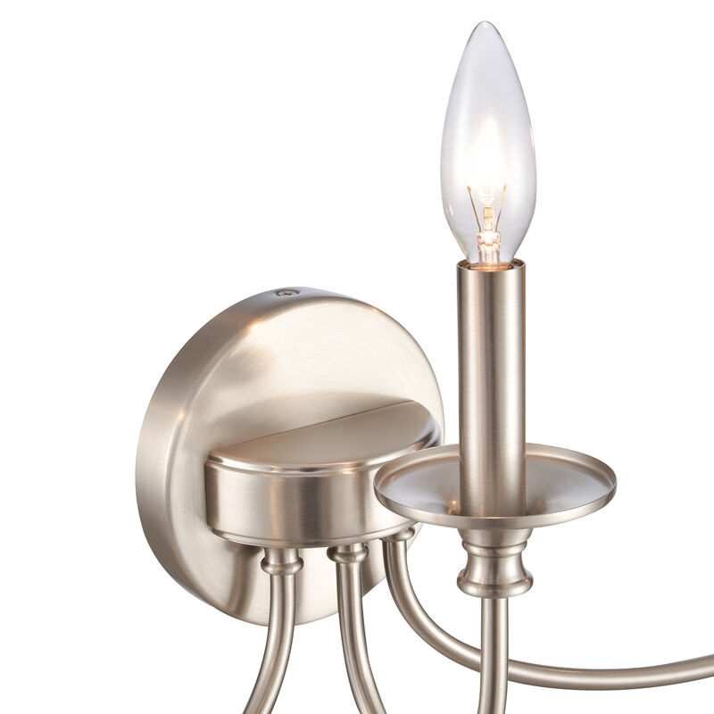 Cecil 22'' Wide 3-Light Nickel Vanity Light