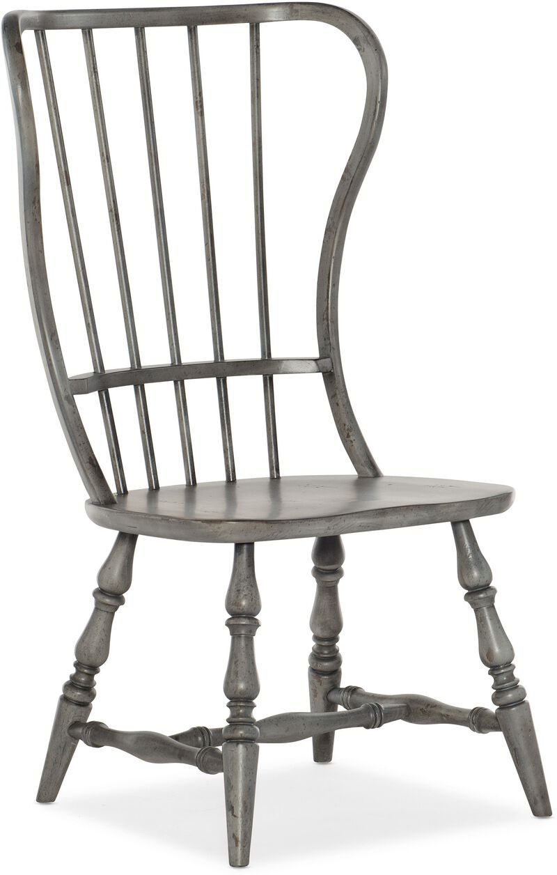 Ciao Bella Spindle Back Side Chair in Speckled Gray