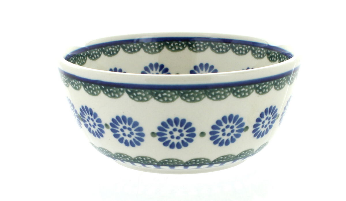 Blue Rose Polish Pottery Athena Dessert Bowl