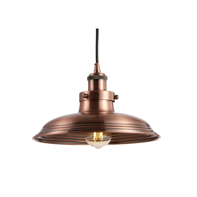 Bedford Adjustable Iron Industrial Rustic LED Pendant