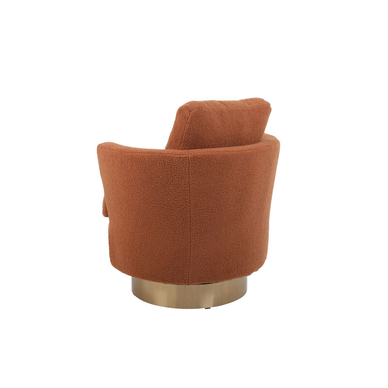 Swivel Barrel Chair for Living Room or Bedroom