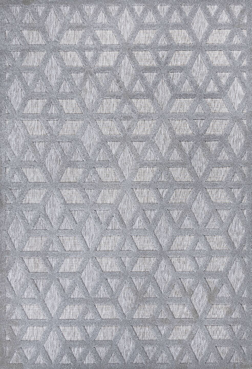 Talaia Neutral Geometric Indoor/Outdoor Area Rug