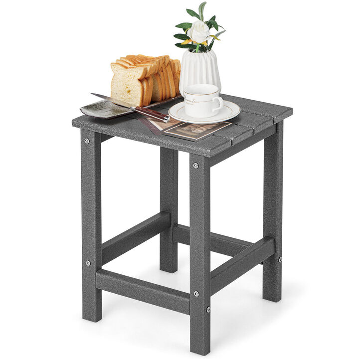 14 Inch Square Weather-Resistant Adirondack Side Table