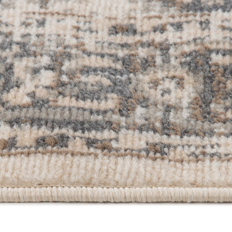 Alpine Hashlei Light Beige Medallion Area Rug