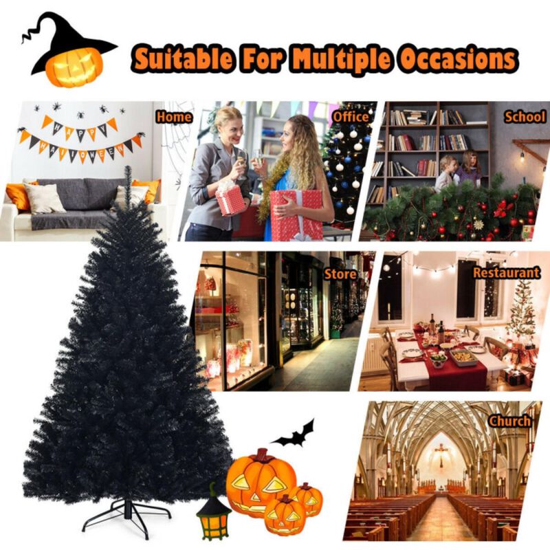 6 Feet Hinged Artificial Halloween Christmas Tree