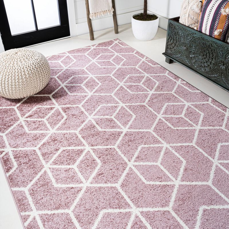 Tumbling Blocks Modern Geometric Area Rug