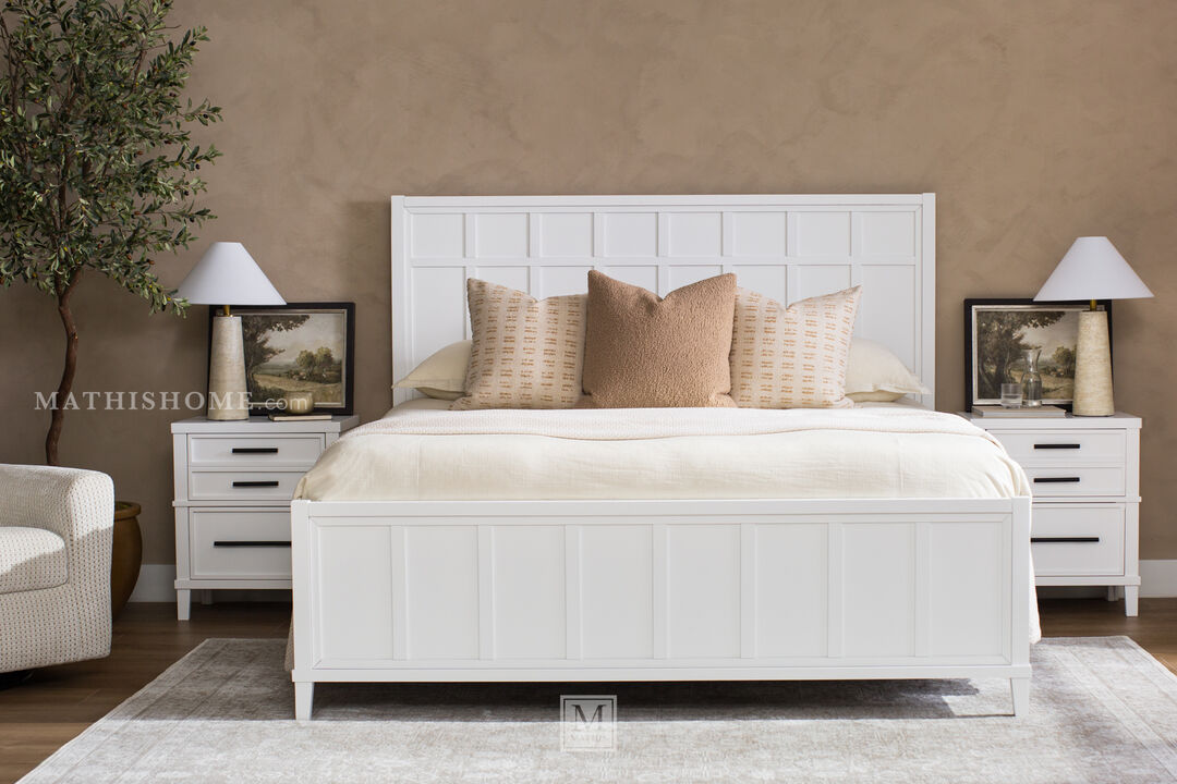 Hudson White Full Bed