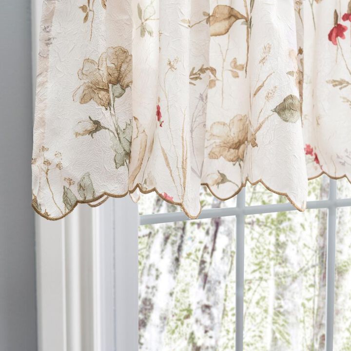 Ellis Curtain Sophia Rod Pocket Valance - 48x15", Multi