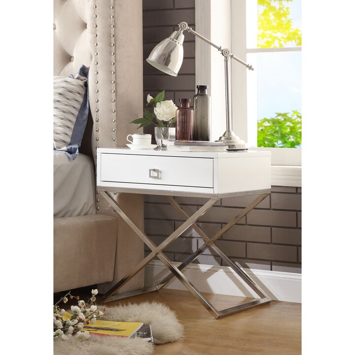 Inspired Home Cassie  Side Table/Accent Table/Nightstand