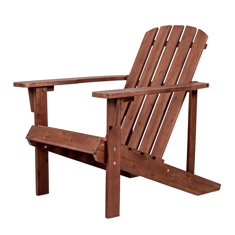 Westport Outdoor Patio Traditional Acacia Wood Adirondack Chair