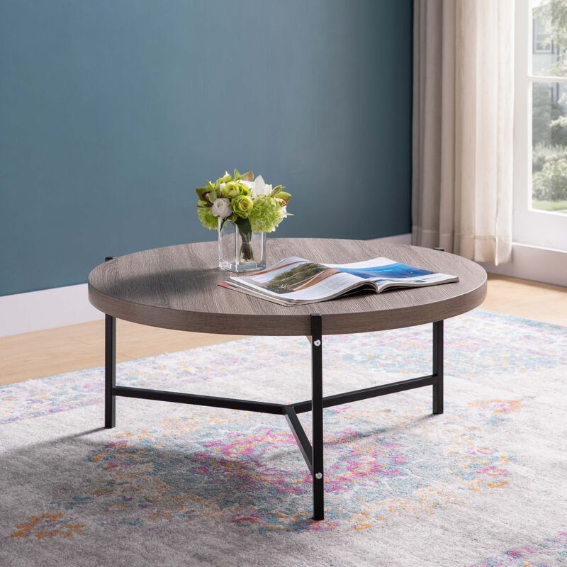 Coffee Table Dark Taupe Black