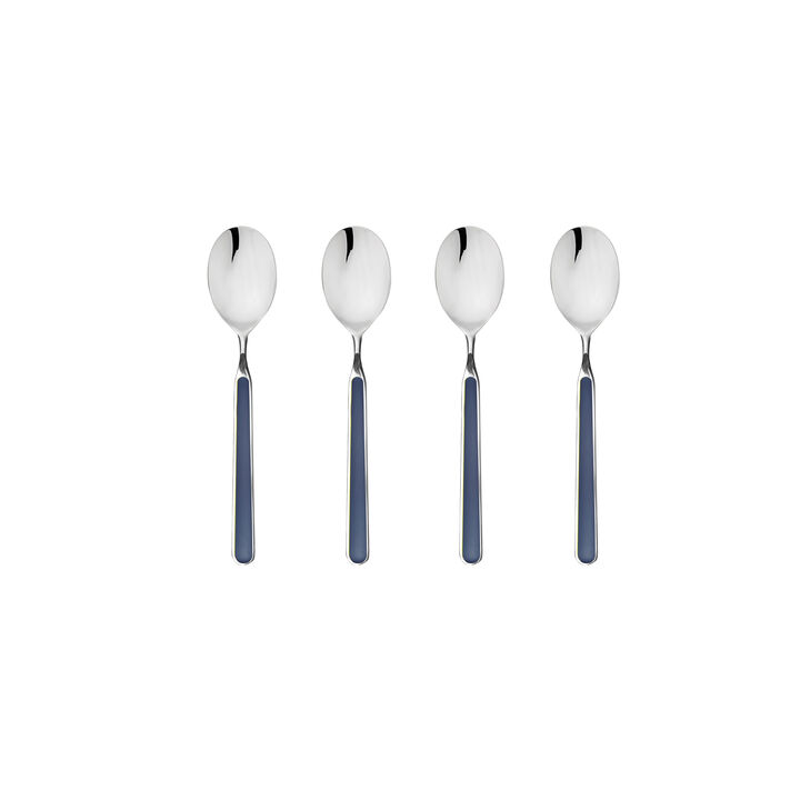 Fantasia 4-Piece Coffee Spoon Set in Cobalt
