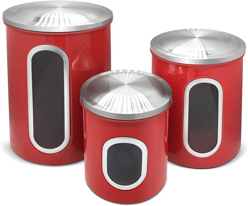 3-Piece Sealed Canister Black