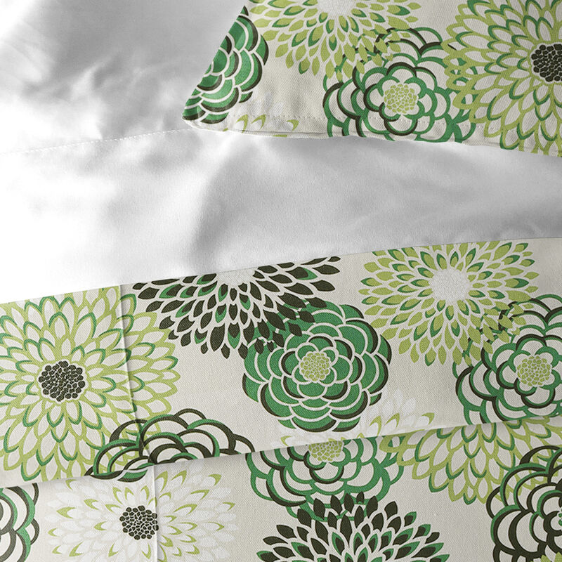 6ix Tailors Fine Linens Garden Stow Green Duvet Cover Set