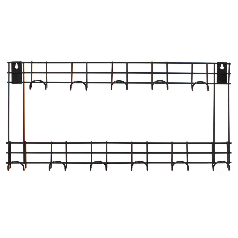 Wall Mount Garden Tool Storage Rack Hook On Garage, Garden and Yard, Black