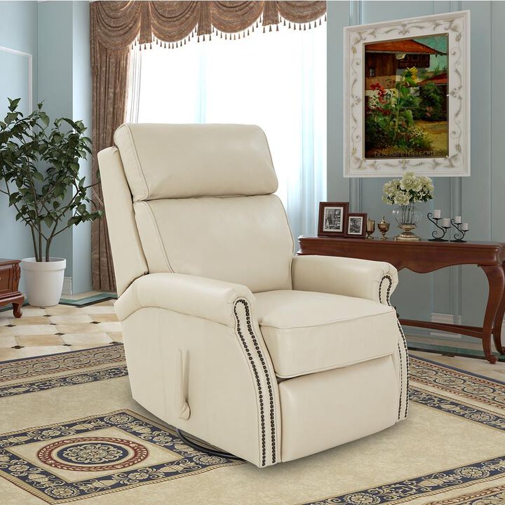 Barcalounger 8-4001 Crews Swivel Glider Recliner, Parchment